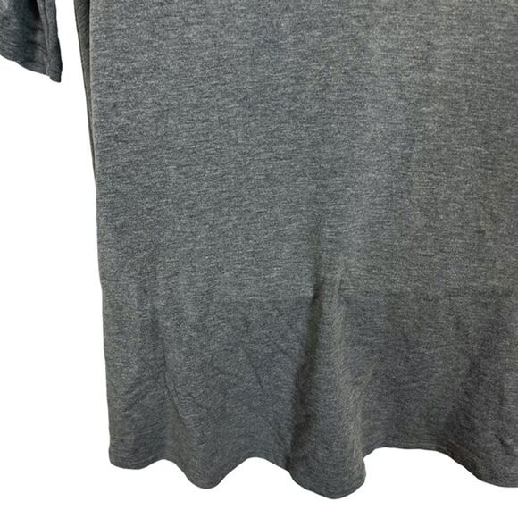 Garnet Hill Gray Jersey Knit Oversized Loose Top Casual Longline Lagenlook M - Picture 14 of 16